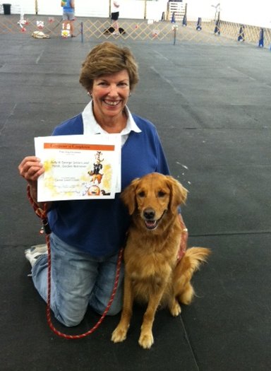 Heidi and Judy with their CGC Certificate